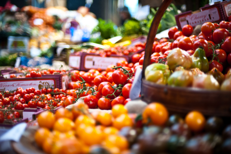 Tomatoes at a market stall at Borough Market in London. Would you find these beauties in the winter? Photo Copyright © Jack Gavigan 2009. Image courtesy of Wikipedia.org